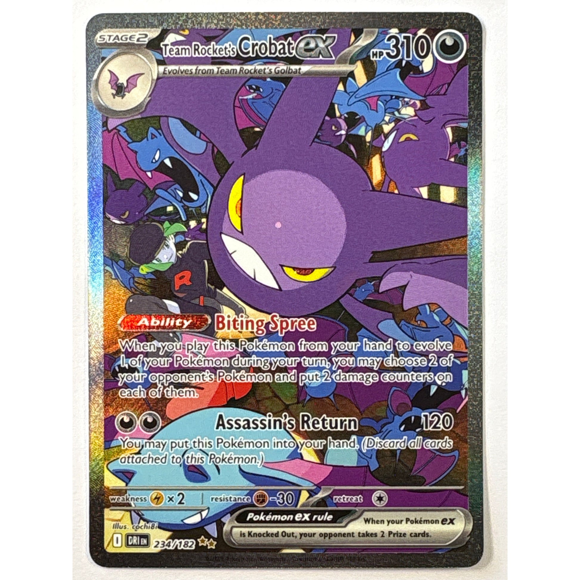 Team Rocket’s Crobat ex Holo Special Illustration Rare 234/182 | Local Legends Cards & Collectibles