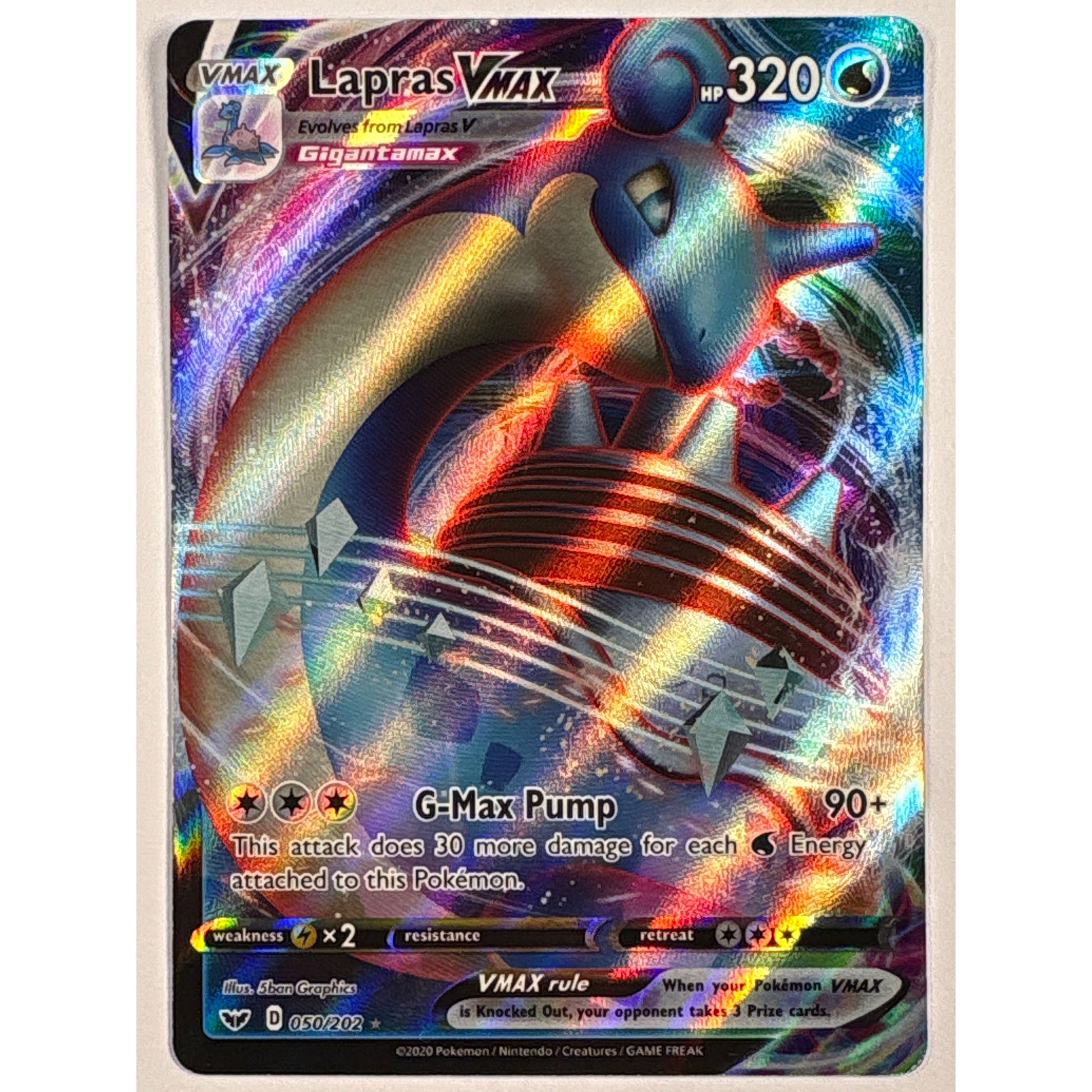 Lapras VMAX Holo Ultra Rare 050/202 | Local Legends Cards & Collectibles