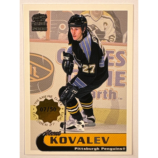 1999-2000 Pacific Paramount Alexei Kovalev Premiere Date 07/50