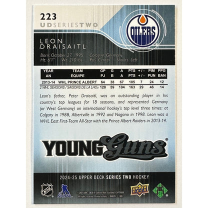 2024-25 Upper Deck Series 2 Leon Draisaitl Young Guns Renewed