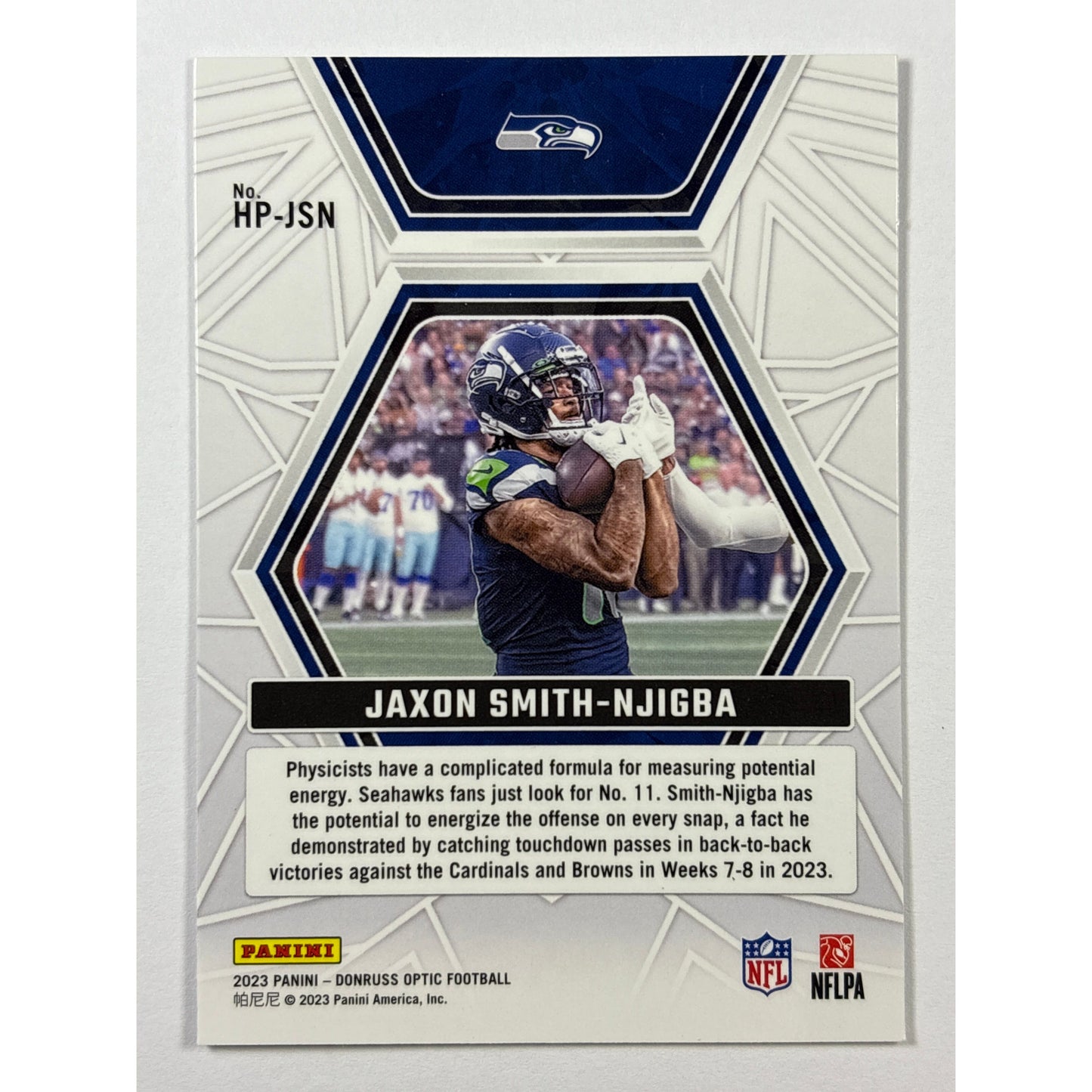 2023 Donruss Optic Jaxon Smith-Njigba Hidden Potential RX