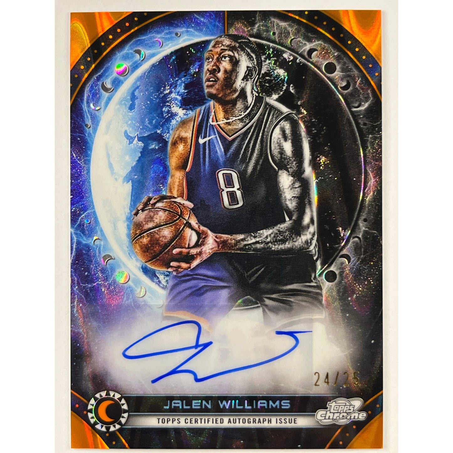 2023-24 Topps Cosmic Chrome Jalen Williams Equinox Refractor Auto 24/25