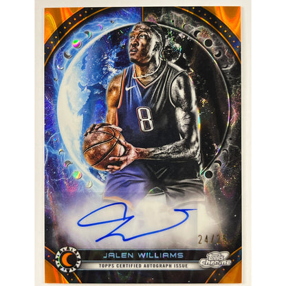 2023-24 Topps Cosmic Chrome Jalen Williams Equinox Refractor Auto 24/25