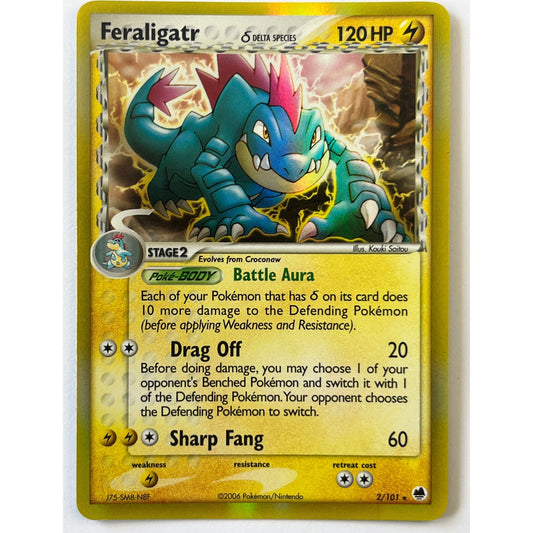 Feraligatr Reverse Holo Foil Rare 2/101