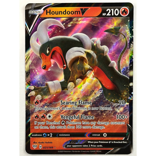 Houndoom V Ultra Rare 21/189
