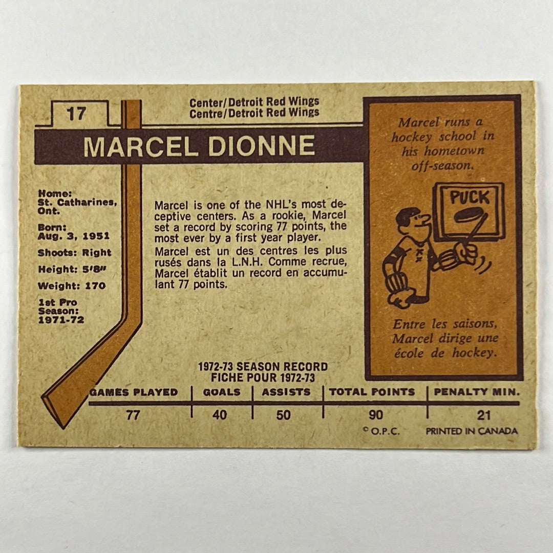 1973-74 O-Pee-Chee Marcel Dionne #17