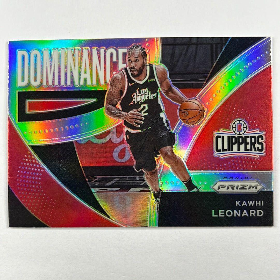 2021-22 Prizm Kawhi Leonard Dominance Silver Holo Prizm