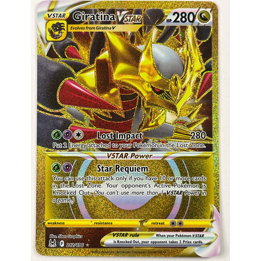 Giratina VSTAR Holo Gold Secret Rare 212/196
