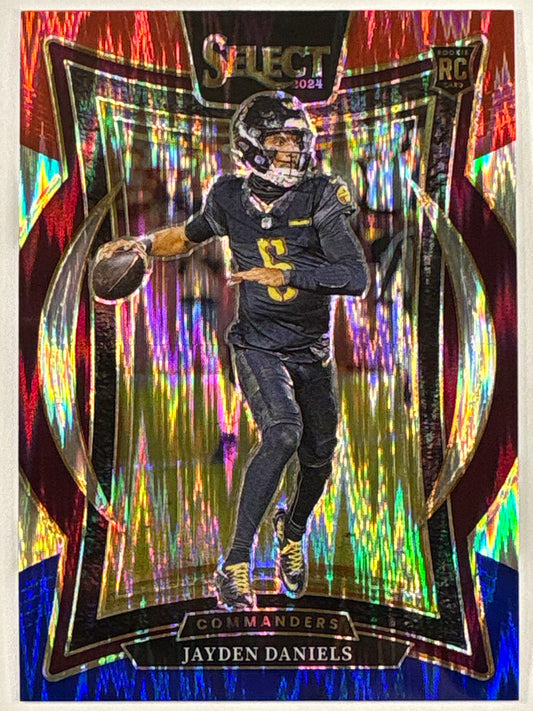 2024 Select Jayden Daniels Red White Blue Prizm Concourse Level RC | Local Legends Cards & Collectibles
