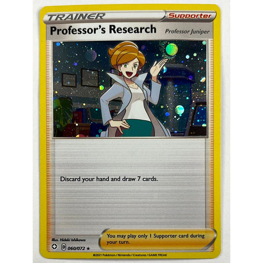 Professor’s Research w/ SWIRL Holo Rare Promo 60/72