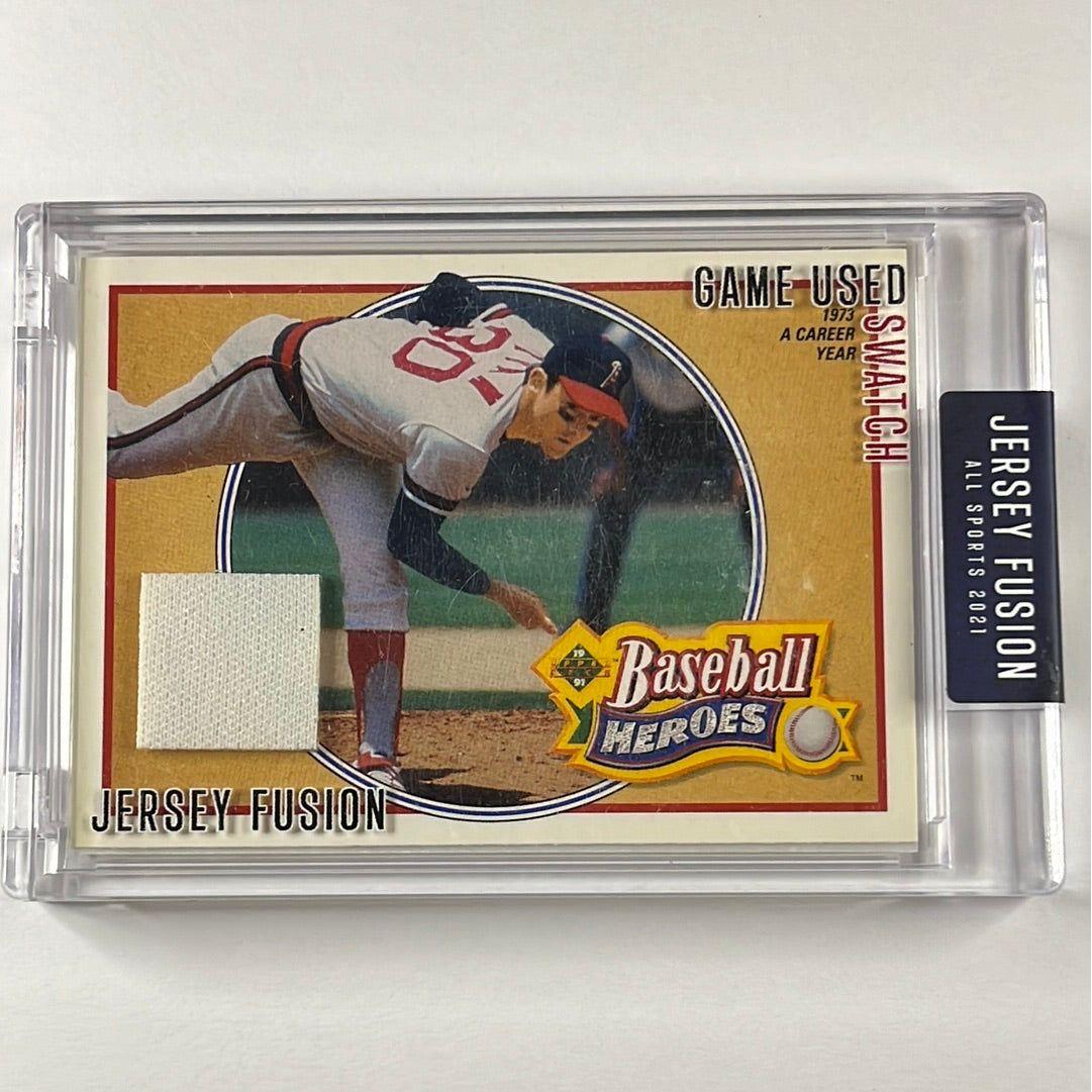 2021 Jersey Fusion Nolan Ryan Game Used Swatch