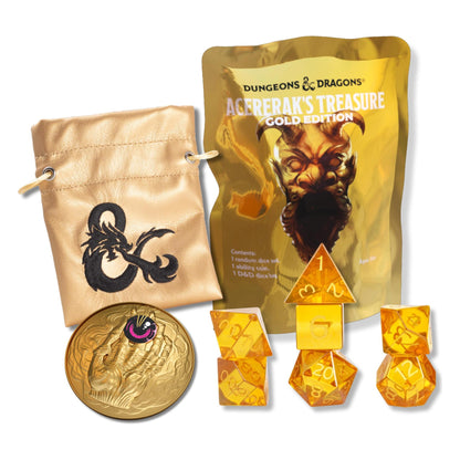 Dungeons & Dragons Acererak’s Treasure Gold Edition Blind Dice Bag