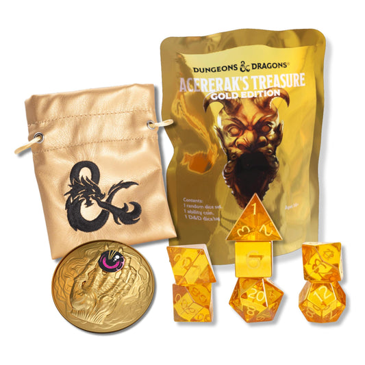 Dungeons & Dragons Acererak’s Treasure Gold Edition Blind Dice Bag