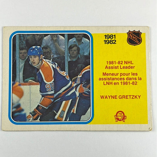 1982-83 O-Pee-Chee Wayne Gretzky Assist Leaders