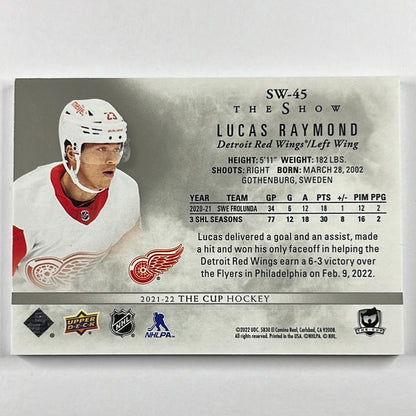 2021-22 The Cup Lucas Raymond The Show RC /99