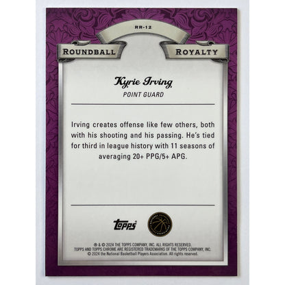 2024 Topps Chrome Kyrie Irving Roundball Royalty Green Logo Refractor | Local Legends Cards & Collectibles