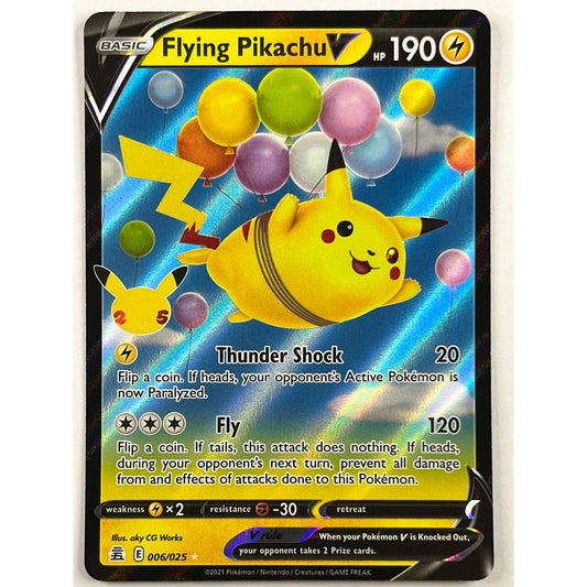 Flying Pikachu V Holo Rare 006/025