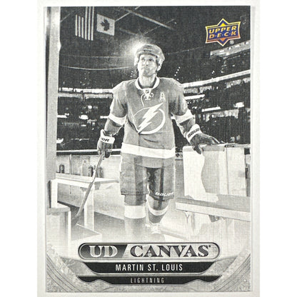 2024-25 Upper Deck Extended Series Martin St. Louis UD Canvas Legends Black & White