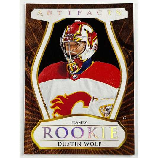 2023-24 Artifacts Dustin Wolf Leather Rookie