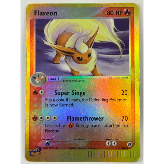 Flareon Reverse Foil Holo Rare 5/100
