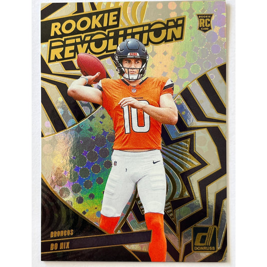 2024 Donruss Bo Nix Rookie Revolution Holo Foil RC