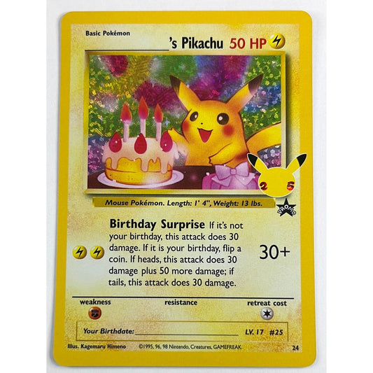 ‘s Pikachu (Birthday) Holo Promo 24