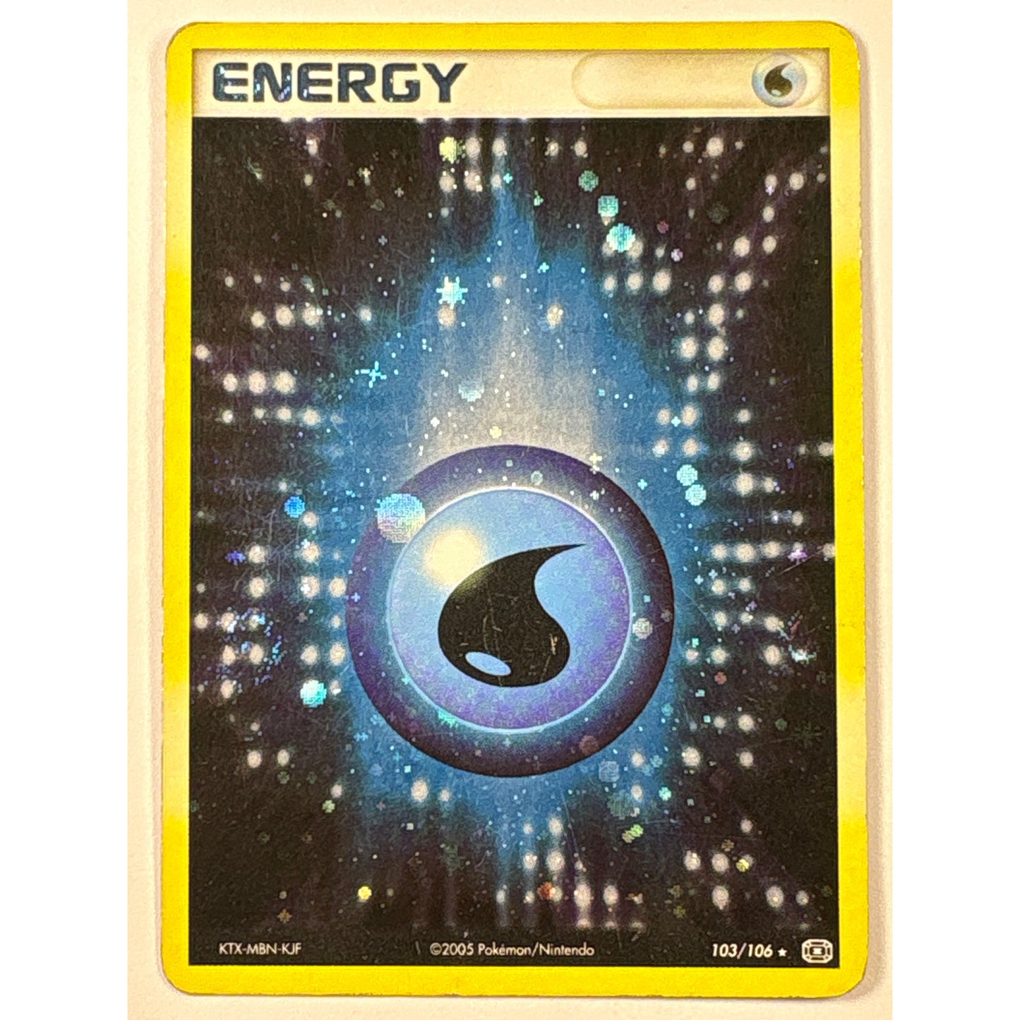 Water Energy Holo Rare 103/106