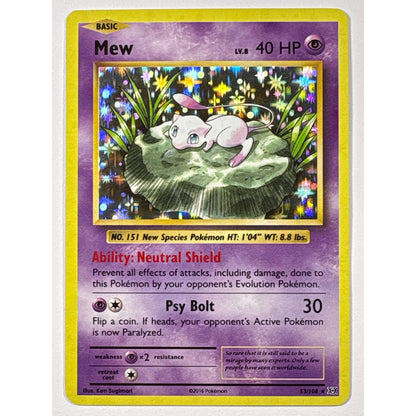 Mew Holo Rare 53/108