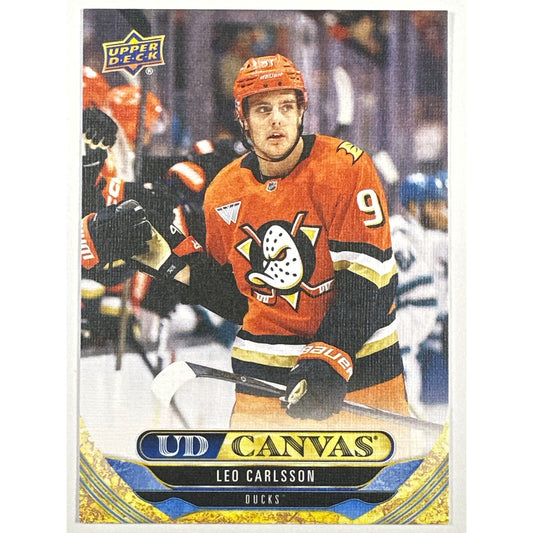 2024-25 Upper Deck Extended Series Leo Carlsson UD Canvas