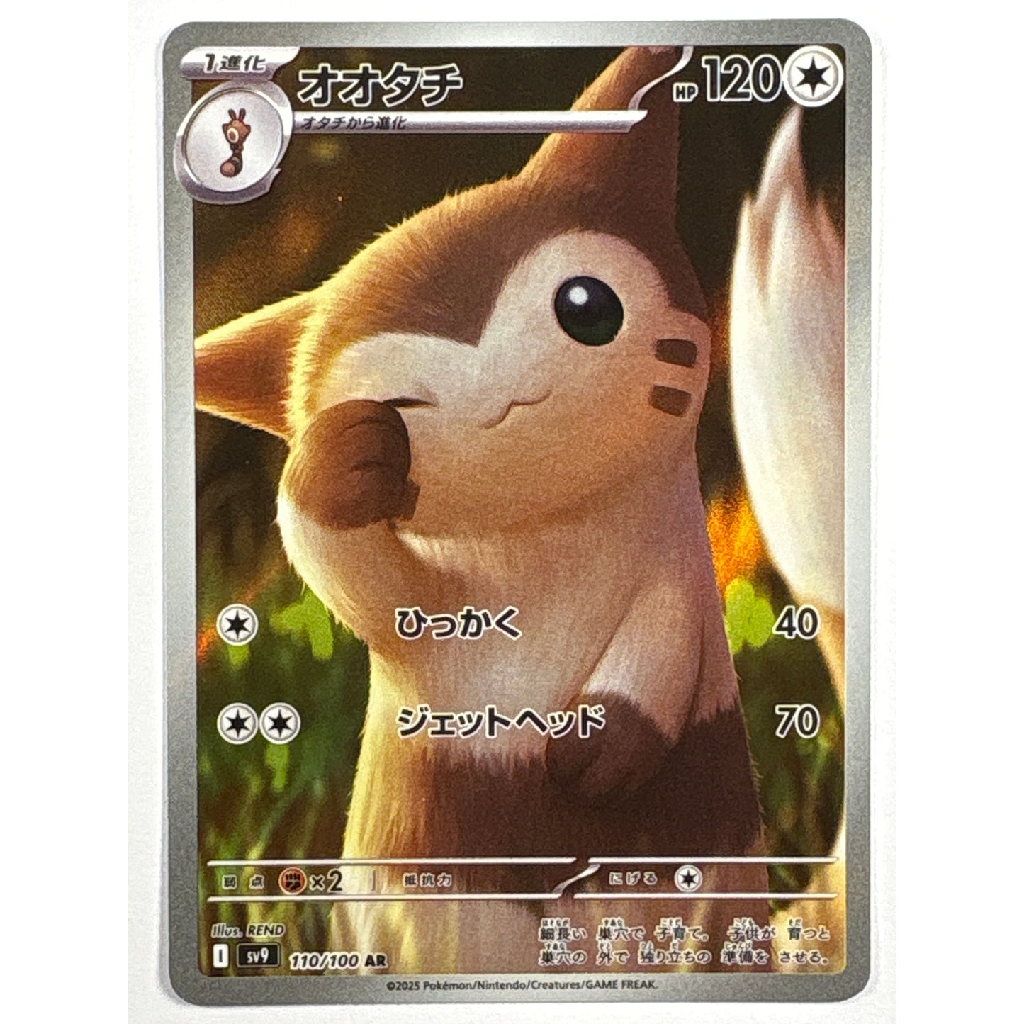 Furret Holo Illustration Rare 110/100