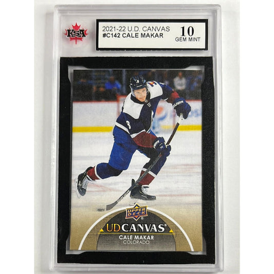 2021-22 Series 2 Cale Makar UD Canvas KSA 10 GEM MINT