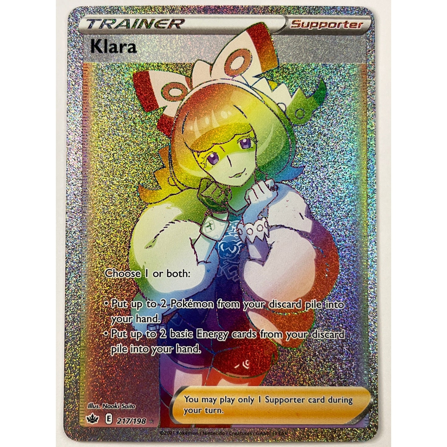 Klara Holo Rainbow Rare 217/198