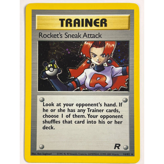 Rocket’s Sneak Attack Holo Rare 16/82