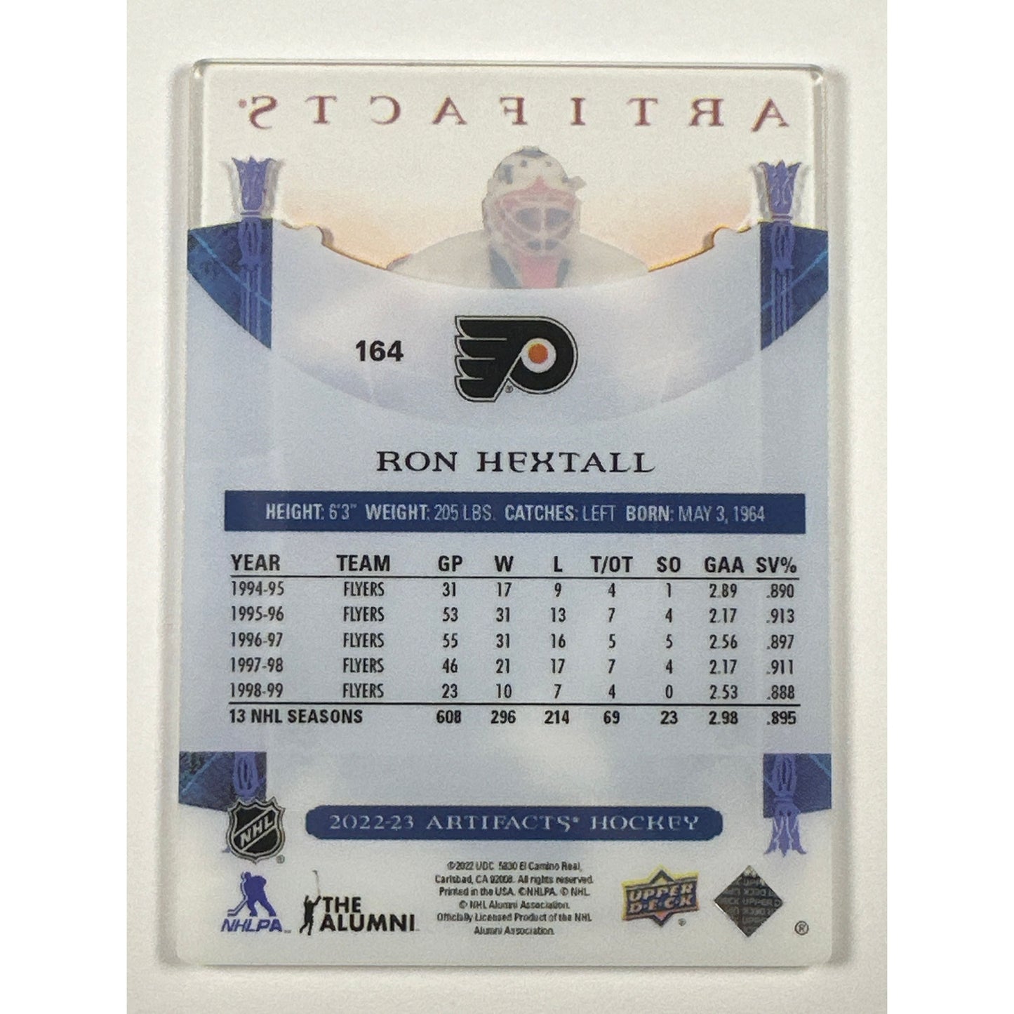 2022-23 Artifacts Ron Hextall Plexiglass