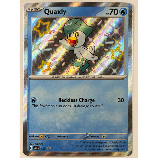 Quaxly Holo Shiny Black Star Promo 082