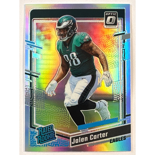 2023 Donruss Optic Jalen Carter Silver Holo Rated Rookie
