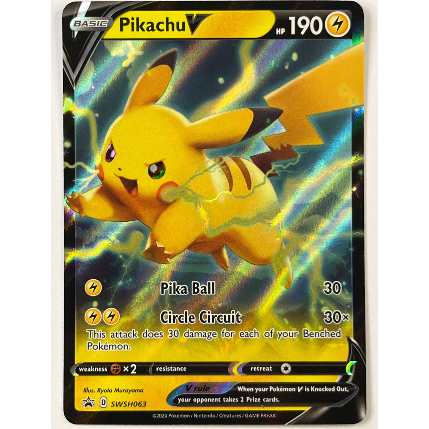 Pikachu V Holo Black Star Promo SWSH063