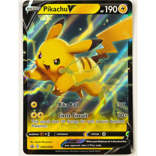 Pikachu V Holo Black Star Promo SWSH063