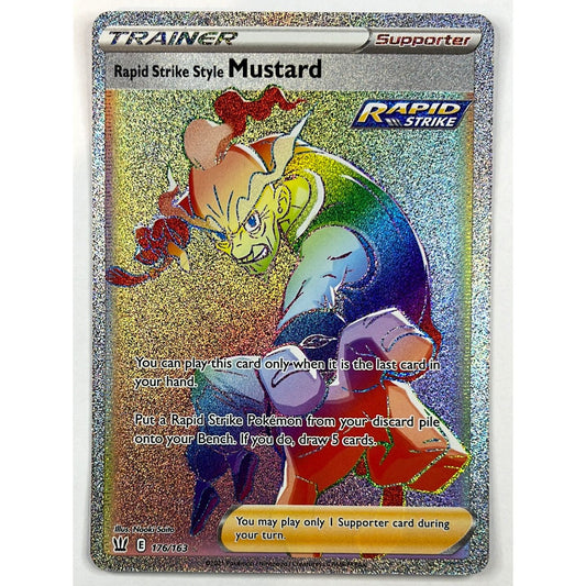 Rapid Strike Style Mustard Rainbow Rare 176/163