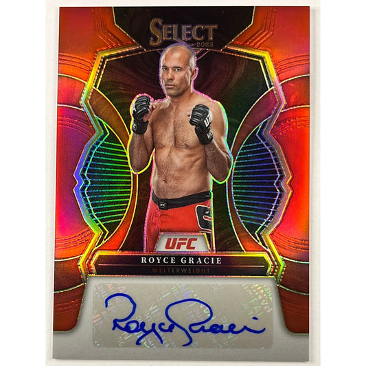 2023 Panini Prizm Royce Gracie Red Prizm Auto 69/99