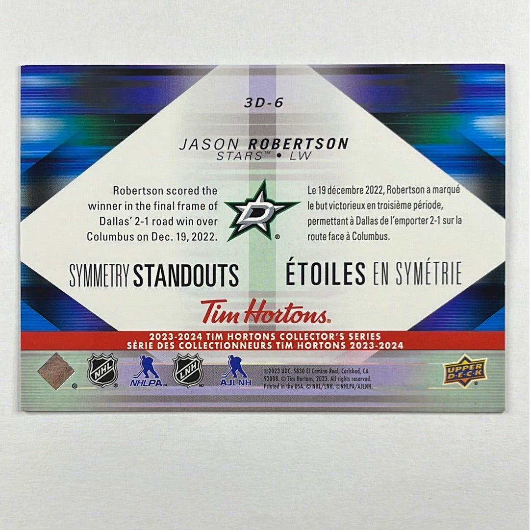 2023-24 Tim Hortons Jason Robertson Symmetry Standouts Lenticular