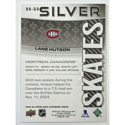 2024-25 Extended Series Lane Hutson Silver Skates RC
