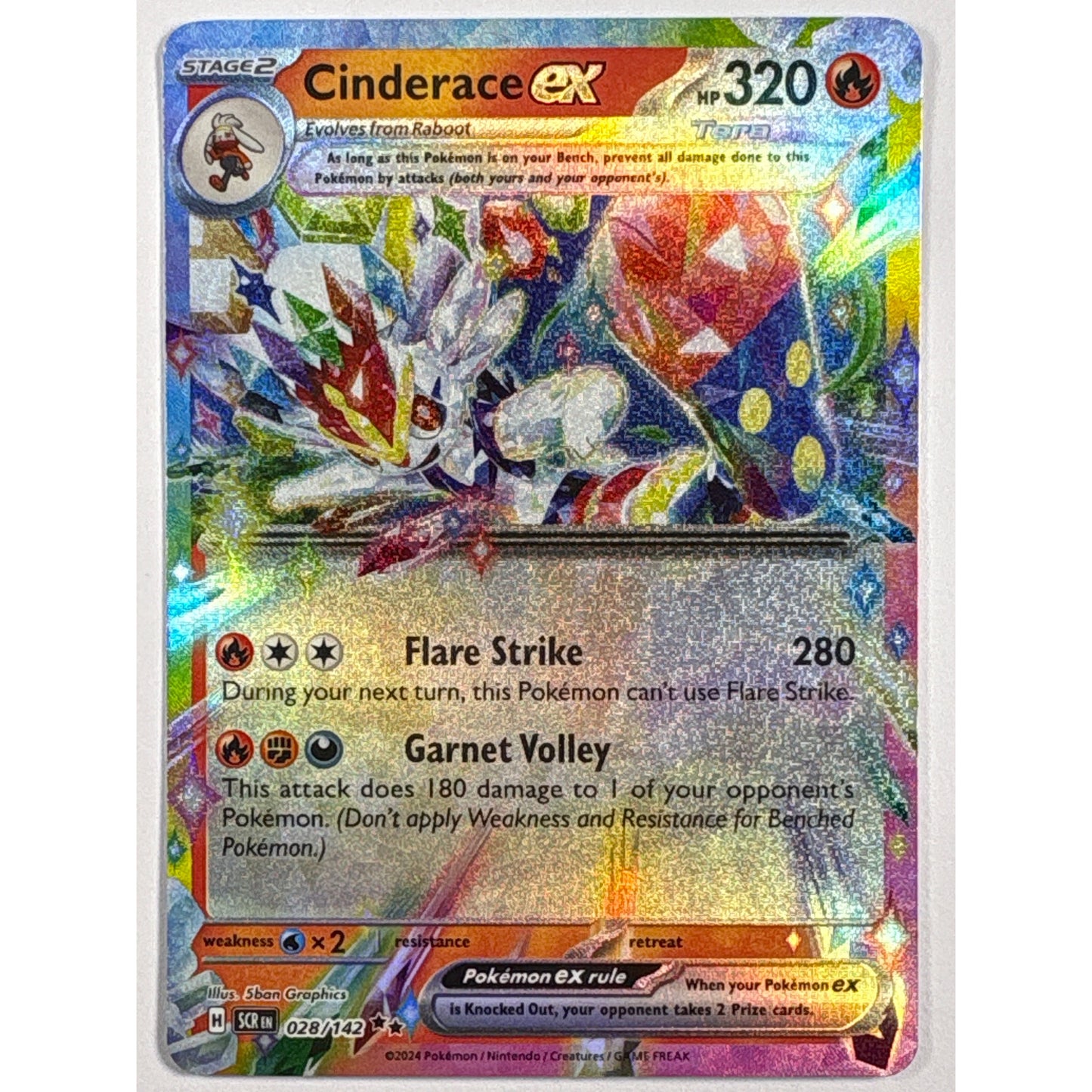 Cinderace EX Holo Double Rare 028/142 | Local Legends Cards & Collectibles