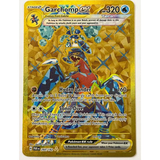 Garchomp EX Holo Hyper Rare 260/182