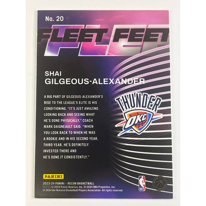 2023-24 Panini Shai Gilgeous-Alexander Fleet Feet