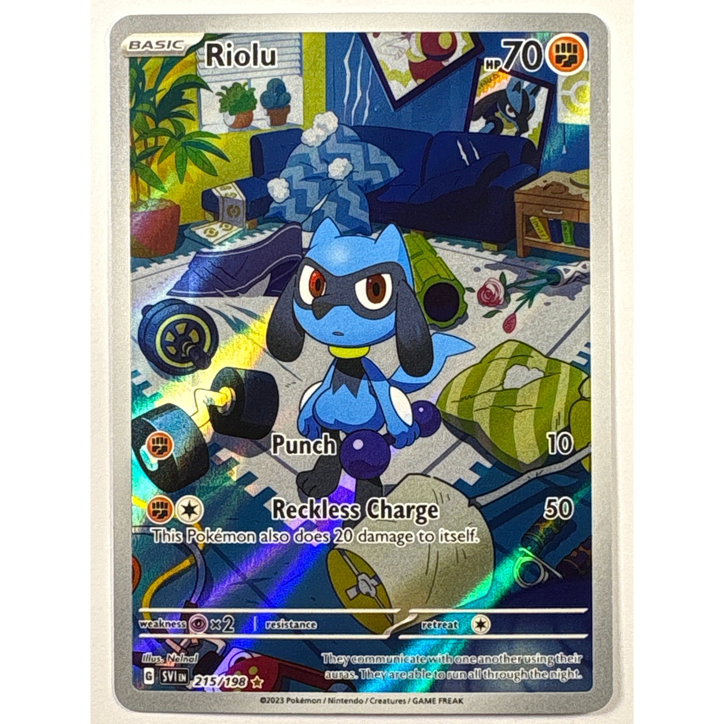 Riolu Holo Illustration Rare 215/198