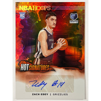 2024-25 Panini Hoops Zach Edey Hot Signatures RC
