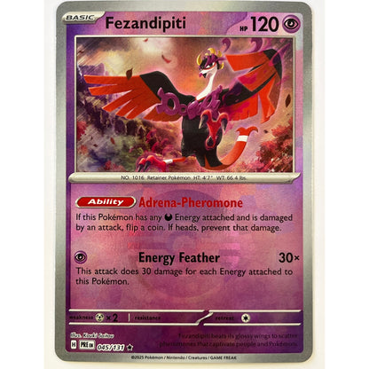 Fezandipiti Pokéball Holo Rare 045/131