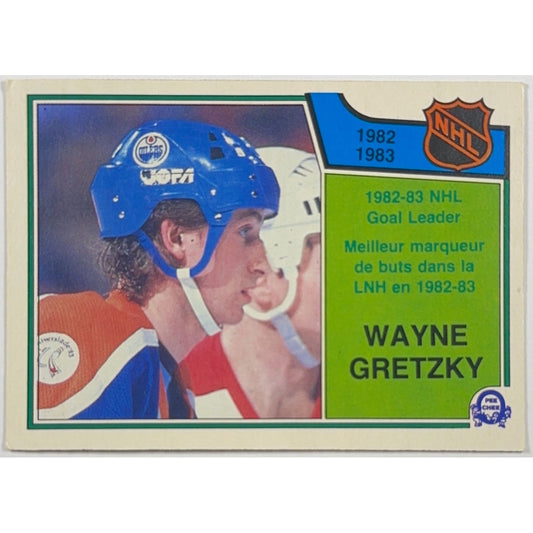 1983-84 O-Pee-Chee Wayne Gretzky Goal Leaders