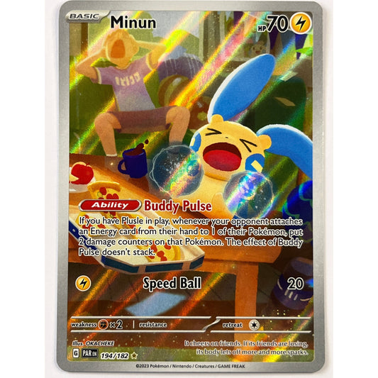 Minun Holo Illustration Rare 194/182